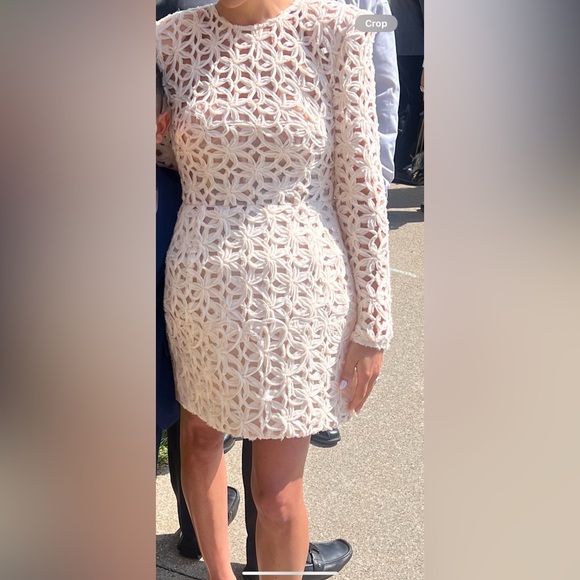 Bronx and Banco Casey Mini Dress in Beige size Small - Picture 3 of 11